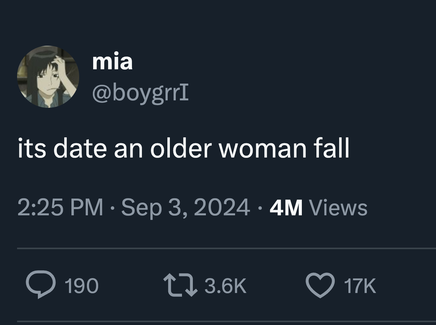 screenshot - mia its date an older woman fall . 4M Views 190 17K